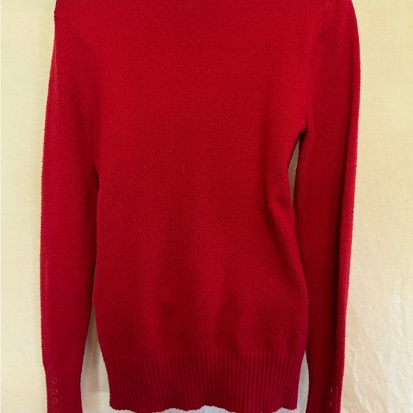 C-27 St. John’s Bay Red Long Sleeve PulloverSweater Size‎ M - Picture 8 of 16